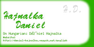 hajnalka daniel business card